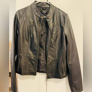 Black LuLu’s Faux Leather Jacket